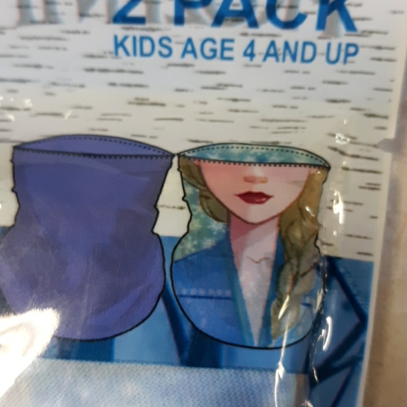 NIP Frozen II Elsa neck gaiter 2pk age 4 & up - Picture 2 of 4